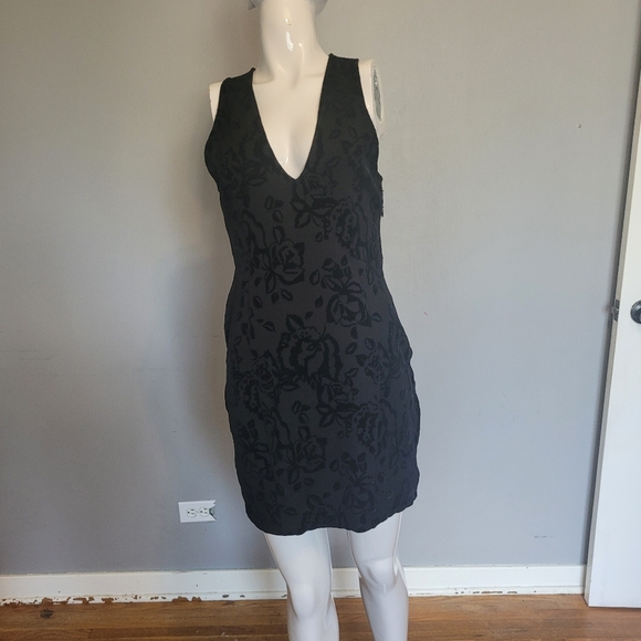 Free People Velvet Bodycon Rose Dress, VGUC, Size S - Picture 2 of 8